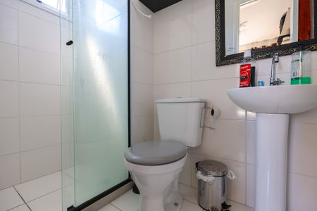 Banheiro da Suíte de apartamento à venda com 1 quarto, 24m² em Vila Nova das Belezas, São Paulo