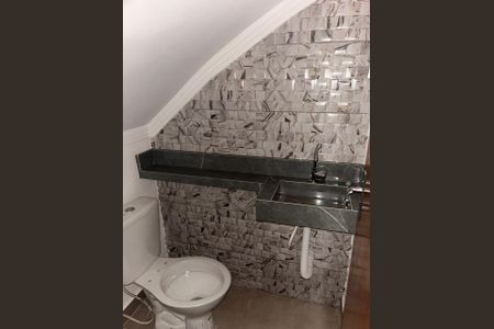 Lavabo de casa de condomínio para alugar com 2 quartos, 52m² em Vila Caiçara, Praia Grande