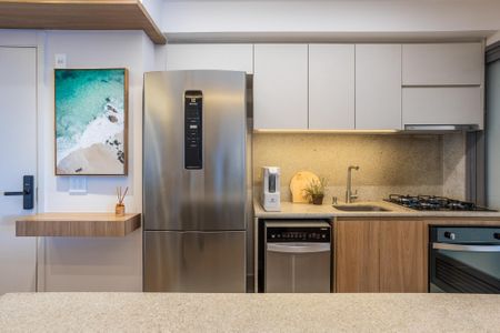 Apartamento à venda com 65m², 1 quarto e 1 vagaCozinha e Área de Serviço