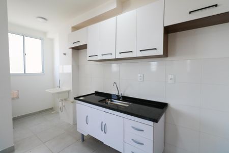Cozinha e Área de Serviço de apartamento para alugar com 2 quartos, 42m² em Vila Palmares, São Caetano do Sul