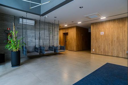 Studio para alugar com 24m², 1 quarto e sem vaga Studio para alugar com 24m², 1 quarto e sem vagaÁrea comum - Hall Social
