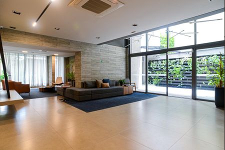 Studio para alugar com 24m², 1 quarto e sem vaga Studio para alugar com 24m², 1 quarto e sem vagaÁrea comum - Hall Social