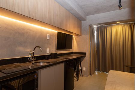 Studio para alugar com 24m², 1 quarto e sem vaga Studio para alugar com 24m², 1 quarto e sem vagaCozinha