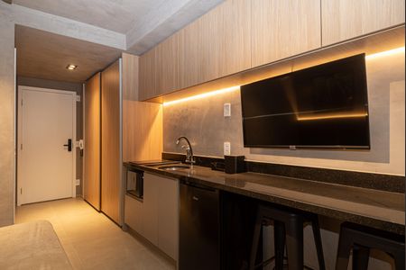 Studio para alugar com 24m², 1 quarto e sem vaga Studio para alugar com 24m², 1 quarto e sem vagaCozinha