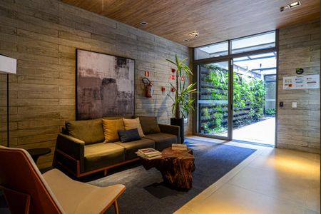 Studio para alugar com 24m², 1 quarto e sem vaga Studio para alugar com 24m², 1 quarto e sem vagaÁrea comum - Hall Social