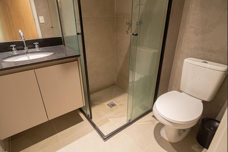 Studio para alugar com 24m², 1 quarto e sem vaga Studio para alugar com 24m², 1 quarto e sem vagaBanheiro