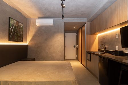 Studio para alugar com 24m², 1 quarto e sem vaga Studio para alugar com 24m², 1 quarto e sem vagaQuarto