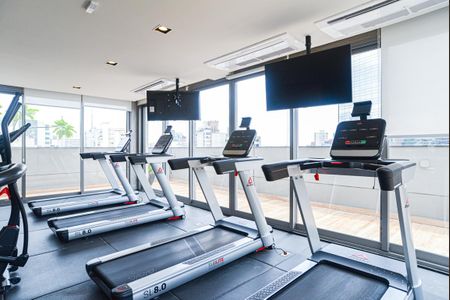 Studio para alugar com 24m², 1 quarto e sem vaga Studio para alugar com 24m², 1 quarto e sem vagaÁrea comum - Academia