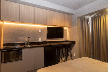 Studio para alugar com 24m², 1 quarto e sem vaga Studio para alugar com 24m², 1 quarto e sem vagaQuarto