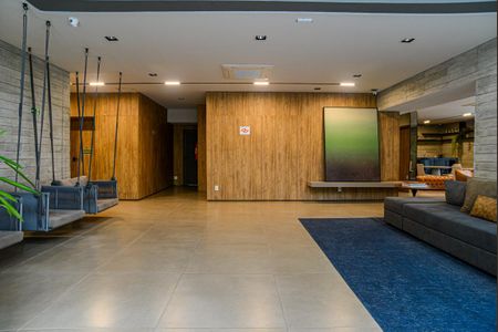 Studio para alugar com 24m², 1 quarto e sem vaga Studio para alugar com 24m², 1 quarto e sem vagaÁrea comum - Hall Social