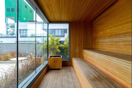 Studio para alugar com 24m², 1 quarto e sem vaga Studio para alugar com 24m², 1 quarto e sem vagaÁrea comum - Sauna