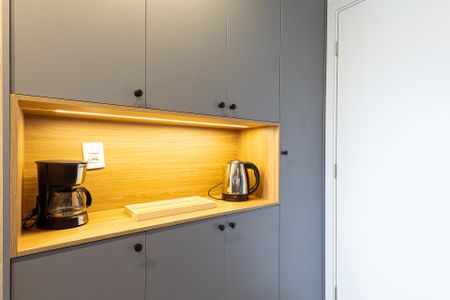 Cozinha de kitnet/studio para alugar com 1 quarto, 25m² em Vila Olímpia, São Paulo