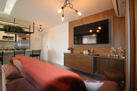 Sala de apartamento à venda com 3 quartos, 76m² em Parque das Nações, Santo André