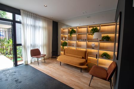 Studio para alugar com 27m², 1 quarto e sem vagaHall Social