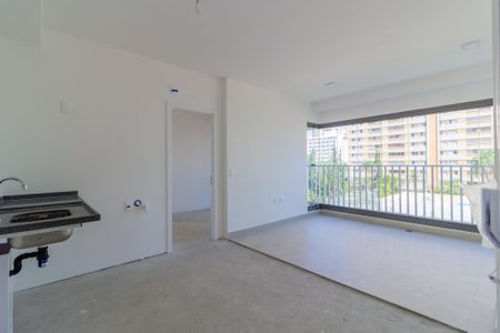 Sala/Cozinha de apartamento para alugar com 1 quarto, 40m² em Pinheiros, São Paulo