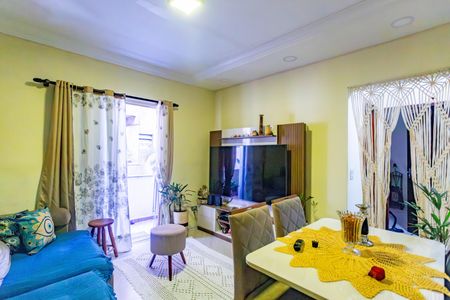 Sala  de apartamento à venda com 2 quartos, 74m² em Conceição, Diadema