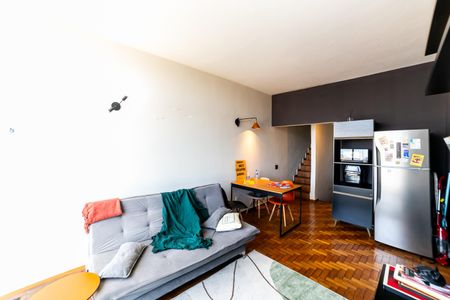 Sala de apartamento à venda com 1 quarto, 57m² em Santo Agostinho, Belo Horizonte