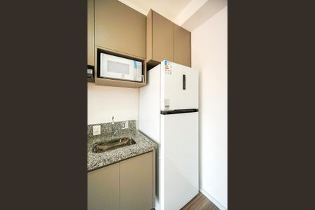 Studio para alugar com 25m², 1 quarto e sem vagaGeladeira e microondas