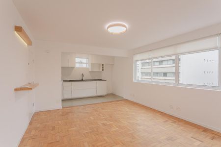 Sala de apartamento para alugar com 1 quarto, 55m² em Cerqueira César, São Paulo