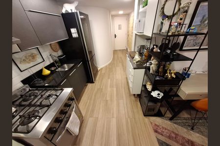 Cozinha  de apartamento à venda com 1 quarto, 44m² em Lapa, Rio de Janeiro
