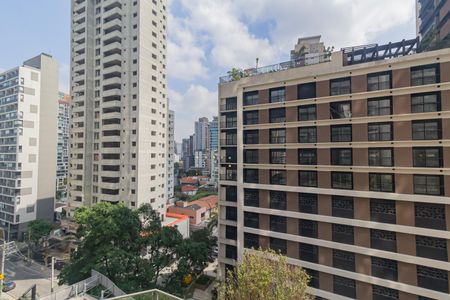 Vista da Varanda de kitnet/studio à venda com 1 quarto, 30m² em Jardim das Acacias, São Paulo