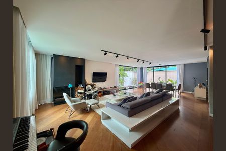 Sala de casa de condomínio à venda com 4 quartos, 397m² em Brooklin, São Paulo