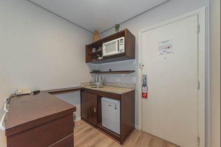 Cozinha de kitnet/studio à venda com 1 quarto, 29m² em Chácara Santo Antônio (zona Sul), São Paulo