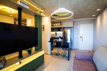 Sala de apartamento para alugar com 1 quarto, 47m² em Parque Campolim, Sorocaba