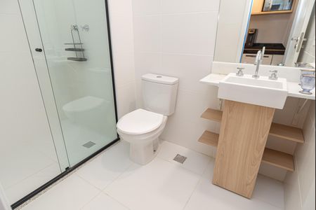 Studio para alugar com 27m², 1 quarto e sem vaga Studio para alugar com 27m², 1 quarto e sem vagaBanheiro