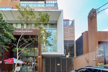 Studio à venda com 24m², 1 quarto e 1 vagafachada do predio