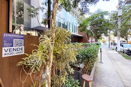 Studio à venda com 24m², 1 quarto e 1 vagafachada do predio