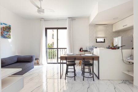 Sala de apartamento à venda com 1 quarto, 35m² em Chácara Itaim, São Paulo