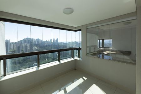 Varanda da Sala de apartamento para alugar com 2 quartos, 82m² em Vila Castela, Nova Lima