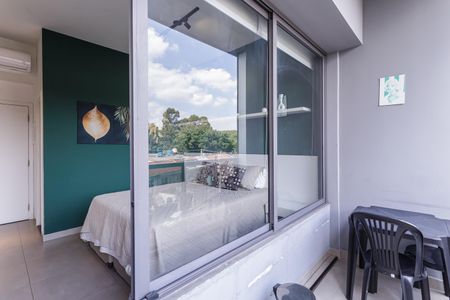 Studio à venda com 26m², 1 quarto e 1 vagaVaranda