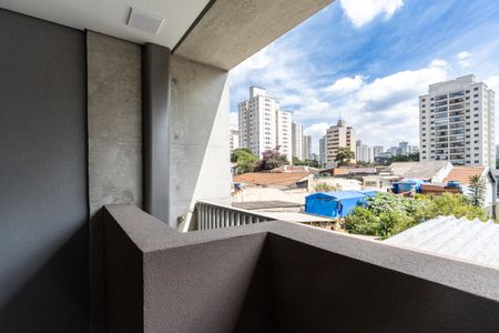 Studio à venda com 46m², 1 quarto e sem vagaVaranda
