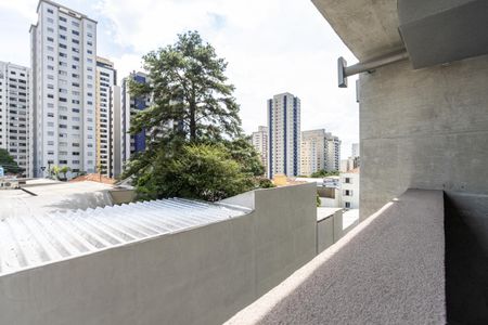 Studio à venda com 46m², 1 quarto e sem vagaVaranda
