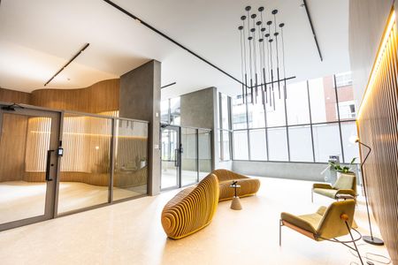 Studio à venda com 46m², 1 quarto e sem vagaHall Térreo