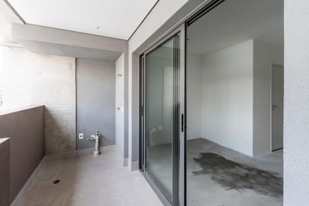 Studio à venda com 46m², 1 quarto e sem vagaVaranda