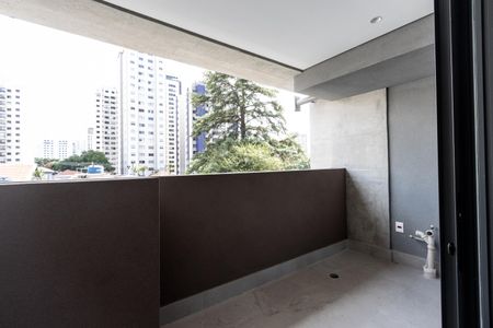Studio à venda com 46m², 1 quarto e sem vagaVaranda