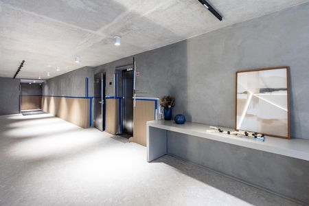 Studio à venda com 46m², 1 quarto e sem vagaHall do elevador