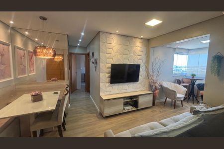 Sala - Sala de Jantar  de apartamento à venda com 2 quartos, 51m² em Vila Humaita, Santo André