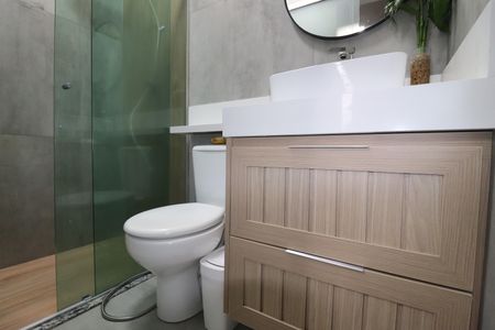 Casa para alugar com 125m², 3 quartos e 2 vagasBanheiro Quarto 1 suíte