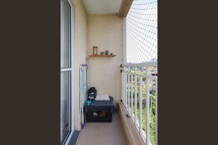 Varanda da Sala de apartamento à venda com 2 quartos, 48m² em Jardim Henriqueta, Taboão da Serra