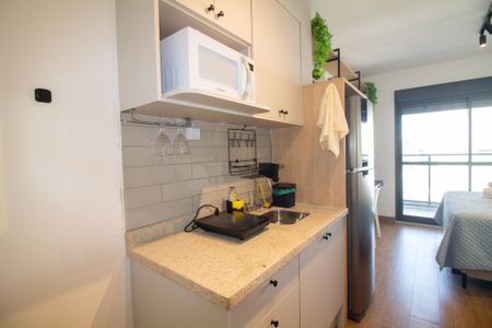 Studio para alugar com 25m², 1 quarto e sem vagaCozinha