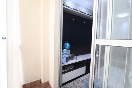 Varanda Sala de apartamento à venda com 3 quartos, 67m² em Vila Homero Thon, Santo André