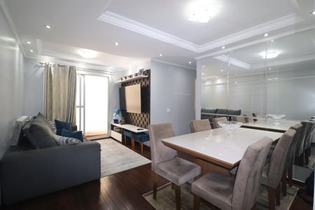 Sala de apartamento à venda com 3 quartos, 67m² em Vila Homero Thon, Santo André