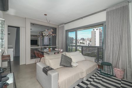 Sala de apartamento para alugar com 1 quarto, 49m² em São João, Porto Alegre