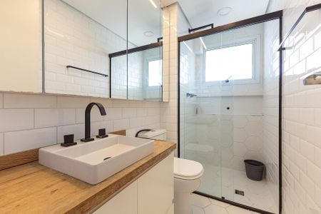 Apartamento para alugar com 55m², 1 quarto e 1 vagaBanheiro da Suíte