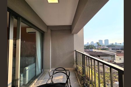 Varanda da Sala de apartamento para alugar com 1 quarto, 51m² em Indianópolis, São Paulo