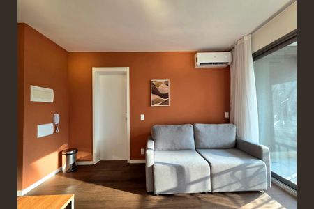 Sala de apartamento para alugar com 1 quarto, 51m² em Indianópolis, São Paulo